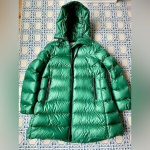 Women's Montcler Elevee Quilted Long Down Puffer Jacket Coat 2 - Med